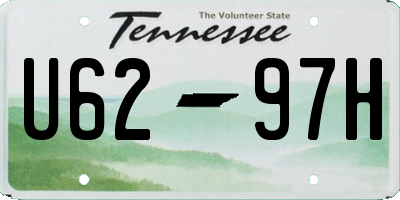 TN license plate U6297H