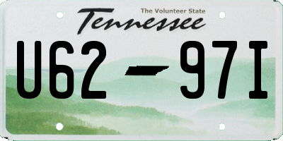 TN license plate U6297I