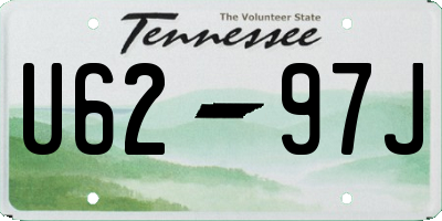 TN license plate U6297J