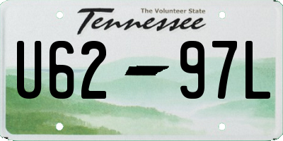 TN license plate U6297L