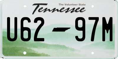 TN license plate U6297M