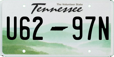 TN license plate U6297N