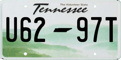 TN license plate U6297T