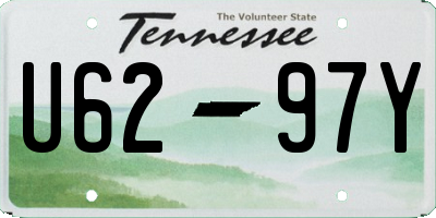 TN license plate U6297Y