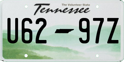 TN license plate U6297Z