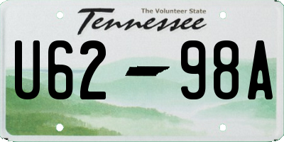 TN license plate U6298A