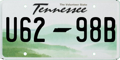 TN license plate U6298B