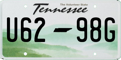TN license plate U6298G