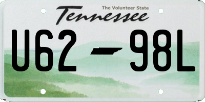TN license plate U6298L