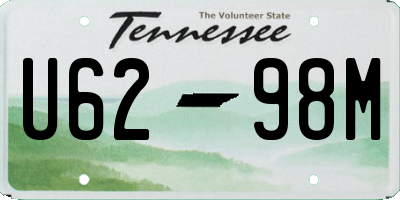 TN license plate U6298M