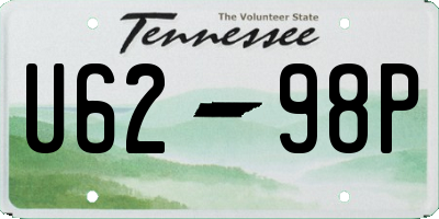 TN license plate U6298P