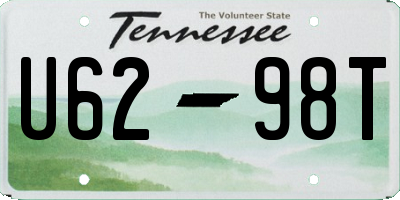 TN license plate U6298T