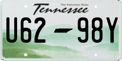 TN license plate U6298Y