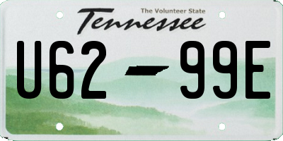 TN license plate U6299E
