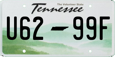 TN license plate U6299F