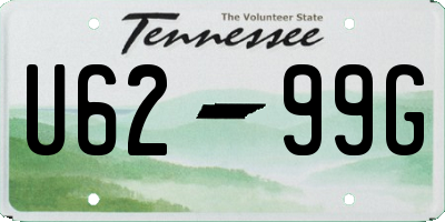 TN license plate U6299G