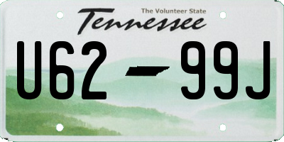 TN license plate U6299J