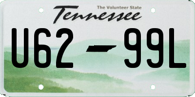 TN license plate U6299L