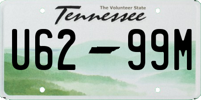 TN license plate U6299M
