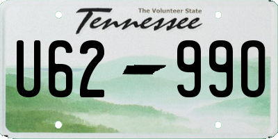 TN license plate U6299O