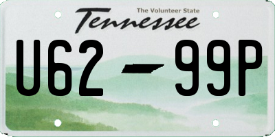 TN license plate U6299P