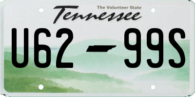 TN license plate U6299S