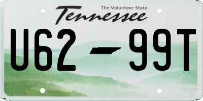 TN license plate U6299T