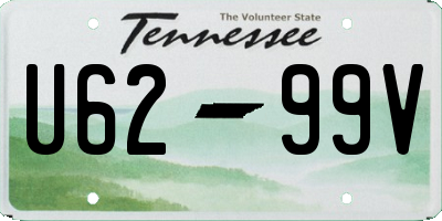 TN license plate U6299V