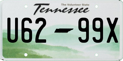 TN license plate U6299X