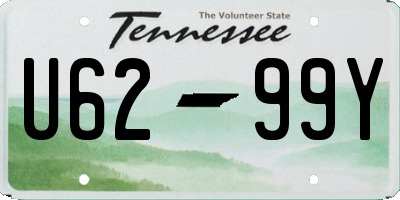 TN license plate U6299Y