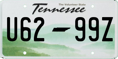 TN license plate U6299Z
