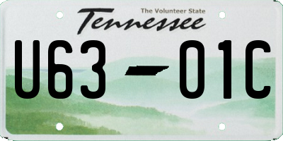 TN license plate U6301C
