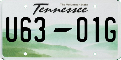 TN license plate U6301G