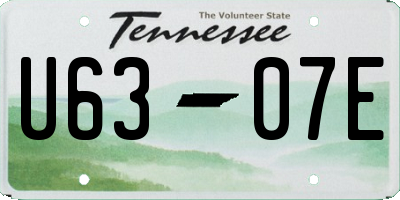 TN license plate U6307E
