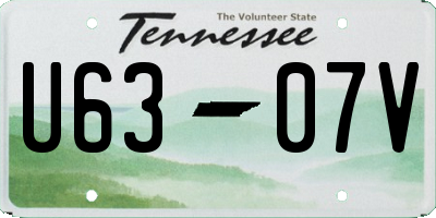 TN license plate U6307V