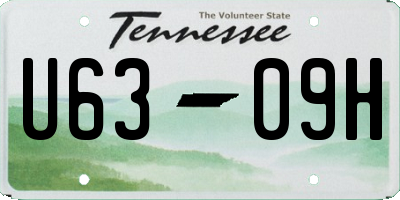 TN license plate U6309H