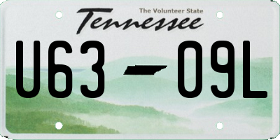 TN license plate U6309L