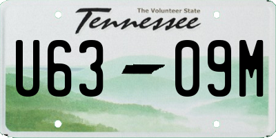 TN license plate U6309M