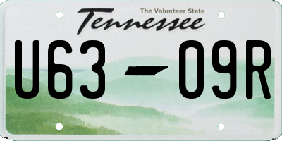 TN license plate U6309R