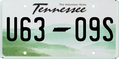 TN license plate U6309S