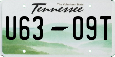 TN license plate U6309T