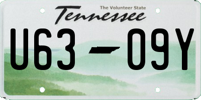 TN license plate U6309Y