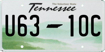 TN license plate U6310C