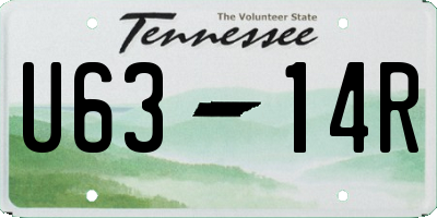 TN license plate U6314R