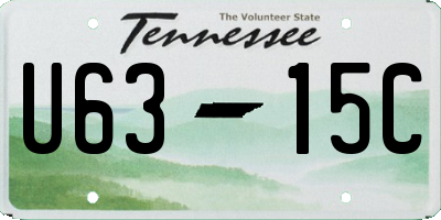 TN license plate U6315C