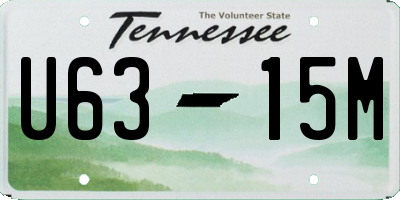 TN license plate U6315M