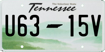 TN license plate U6315V