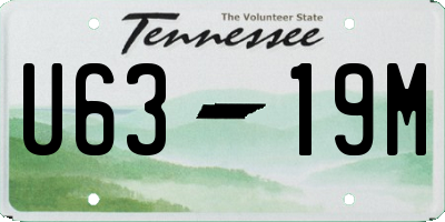 TN license plate U6319M