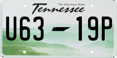 TN license plate U6319P