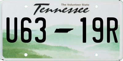 TN license plate U6319R